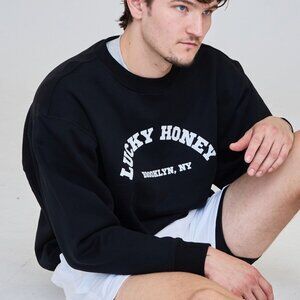 Lucky Honey Black Logo Sweatshirt